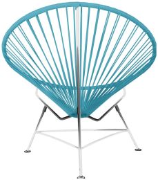 Innit Chair (Blue Weave on Chrome Frame) 