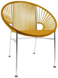 Concha Chair (Caramel Weave on Chrome Frame) 