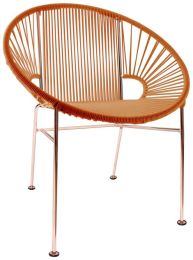 Concha Chair (Orange Weave on Copper Frame) 