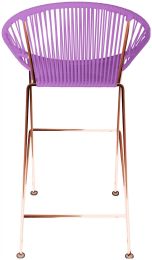 Puerto Bar Stool (Orchid Weave on Copper Frame) 