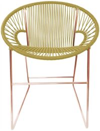Puerto Dining Chair (Gold Weave on Cooper Frame) 