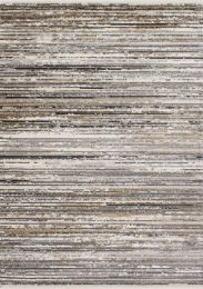 Calabar Banded Blend Rug (1' 11 x 3' 7 - Beige Black Cream Grey White) 
