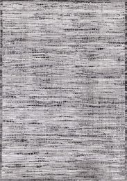 Chorus Iridescent Plush Rug (8 x 11 - Black Grey White) 