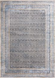 Darcy Tapis Tapil Moelleux (8 x 11 - Traditionel Iridescent Bleu Brun Gris) 