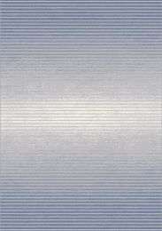 Ella Gradated Plush Rug (6 x 8 - Blue Cream Grey) 
