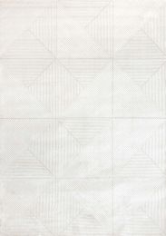 Hayden Diamond Block Pattern  Rug (8 x 11 - Light Cream) 