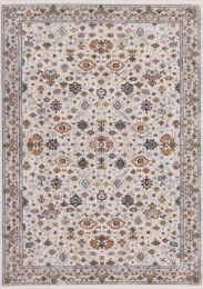 Marisa Traditional Border Floral  Rug (6 x 8 - Beige Blue Cream Green Grey Pink Red Yellow) 