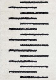 Pascal Alternating Lines  Rug (8 x 11 - Cream Grey) 