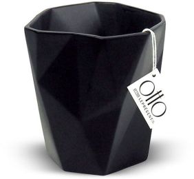 Facet Vase (5 Inch - Black ) 