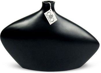 Bottle Vase (10 Inch - Black) 