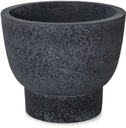 Mortar Planter (Rough Black - Small - 15 In) 