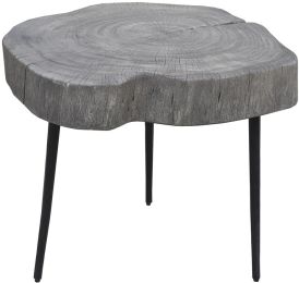 Bio Trunk Side Table (Rustic Grey) 