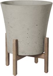 Veranda Standing Pot (Cement Grey - Tapered Medium) 