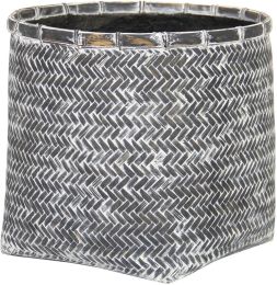 Cane Indoor Basket Pot (Grey Wash) 