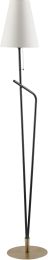 Sorano Floor Lamp (Black with Wheat Shade) 