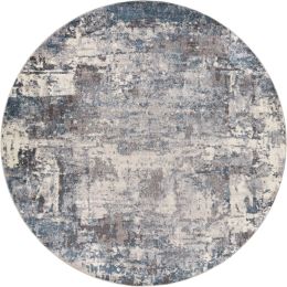 Ankara Rug 2307 (Round - Blue - 7'10 x 7'10) 