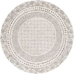 Bahar Rug (Beige - Round - 5'3 x 5'3) 