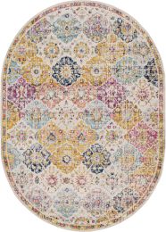 Harput Rug 1018 (Oval - Blue - 6'7 x 9') 