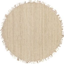 Jute Rug (Ivory - Round - 8' x 8') 