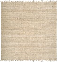 Jute Rug (Ivory - Square - 8' x 8') 
