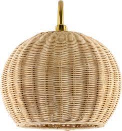 Mina Wall Sconce (Beige & Brass) 