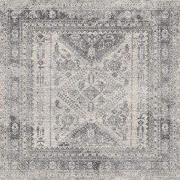 Monte-Carlo Rug 2314 (Square - Grey - 5'3 x 5'3) 