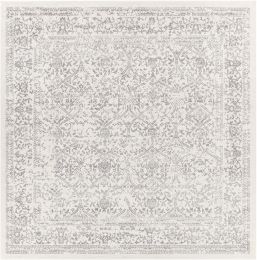 Roma Rug 2300 (Square - White - 7'10 x 7'10) 
