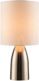 Luminosity Table Lamp (Rounded - Brushed Steel) 