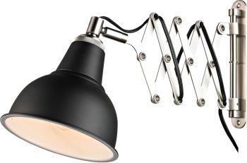 Twinkle Wall Lamp (Matte Black & Brushed Steel) 