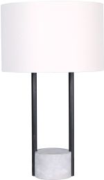 Ember Table Lamp (Concrete and Black) 