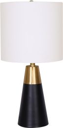 Luster Table Lamp (Black & Gold) 