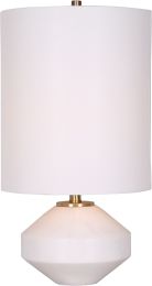 Twinckle Lampe de Table (Base Courte - Blanc Marbre & Or) 