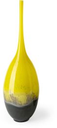 Jasse Vase (Small - Yello with Grey Ombre Glass) 