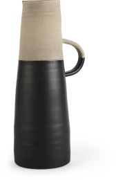 Garand Jars, Jugs & Urns (Large - Two-Toned Black & Natural Ceramic Jug) 