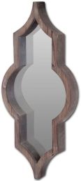 Tamanar Wall Mirror (Brown Wood Frame Mirror) 