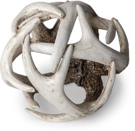 Ramus Antler Shaped Decorative Orb Ball (Small - Brown) 