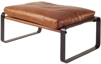 Hornet Ottoman (Brown Leather) 