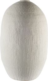 Karakum Floor Vase (32H - White Ceramic) 