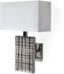 Arcadia Wall Sconce (White and Metallic Silver) 