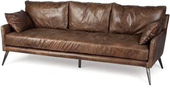 Cochrane Sofa (Brown Leather) 