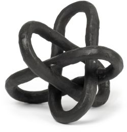 Wilhelm Metal Link Decor Object (Small - Black) 