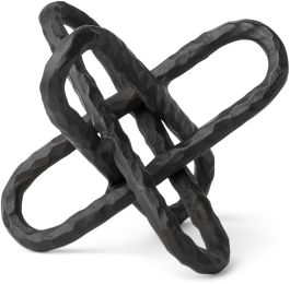 Wilhelm Metal Link Decor Object (Large - Black) 