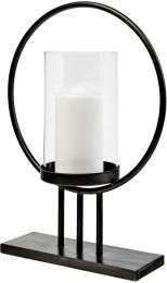 Saturn Table Candle Holder (Small - Black Metal) 