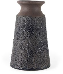 Sefina Vase (Large - Brown & Black Patterned Ceramic) 