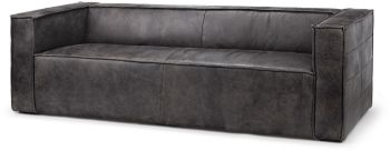 Stinson Sofa (Black Leather) 