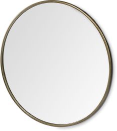 Piper Wall Mirror (Large - Gold Metal Round) 