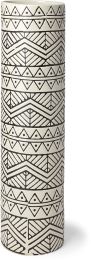 Uhura Vase (Large - Cream Black Patterned Cylindrical) 