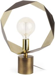Shamir Table Lamp (Gold Geometric Metal) 