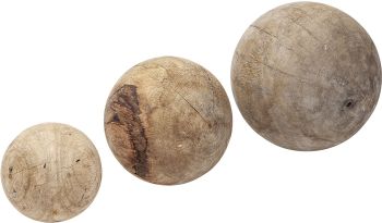 Carrick (Set of 3 - Natural Wood Decorative Spheres) 