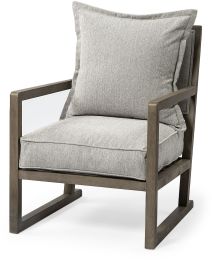 Sherlock Accent Chair (Frost Grey Wood Frame) 